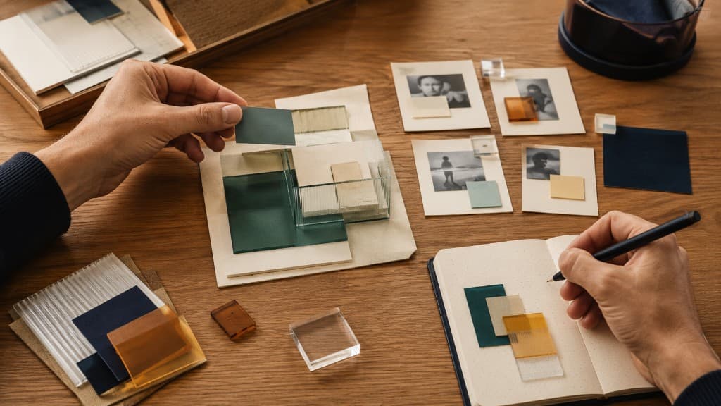 Customer observation tiles are placed back into a product prototype while the next revision is recorded.