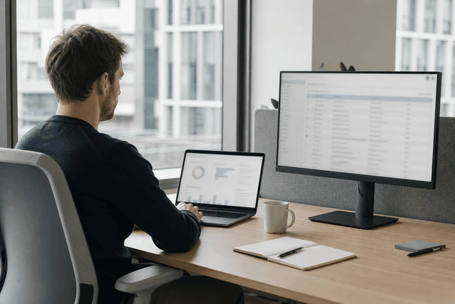 Operator workspace — records, rhythm, and approval before automation
