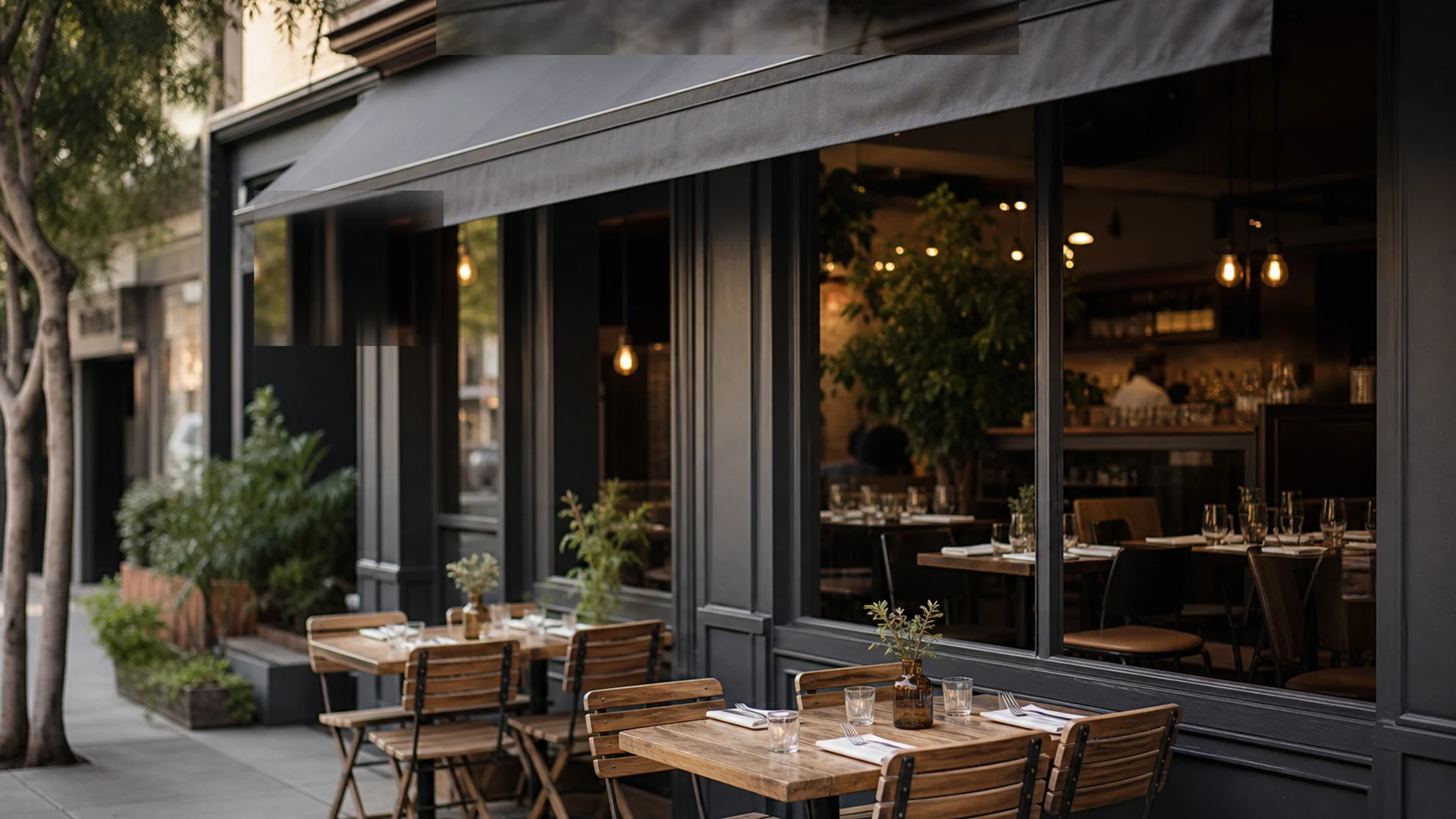 Unbranded restaurant storefront used as an illustration of local visibility. It is not a client listing or a ranking report.